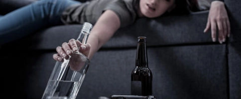 женщина в запое